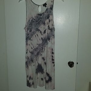 Tie-dye tank dress